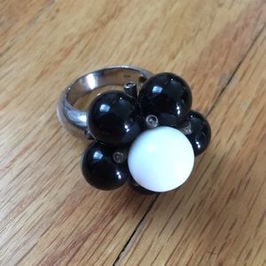 Sterling silver beaded ring